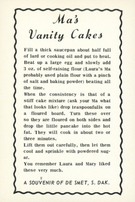 The recipe on this vintage card
